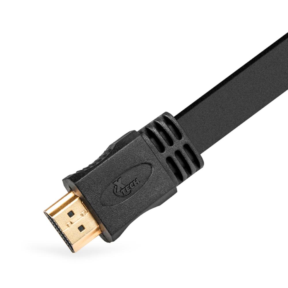 Cable HDMI Plano Con Conector Macho a Macho 3 Metros Xtech Precio